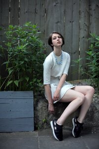 Woman girl portrait