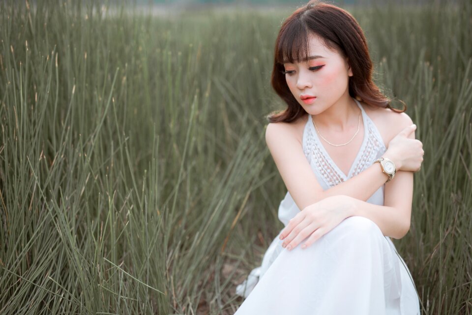 Woman girl portrait
