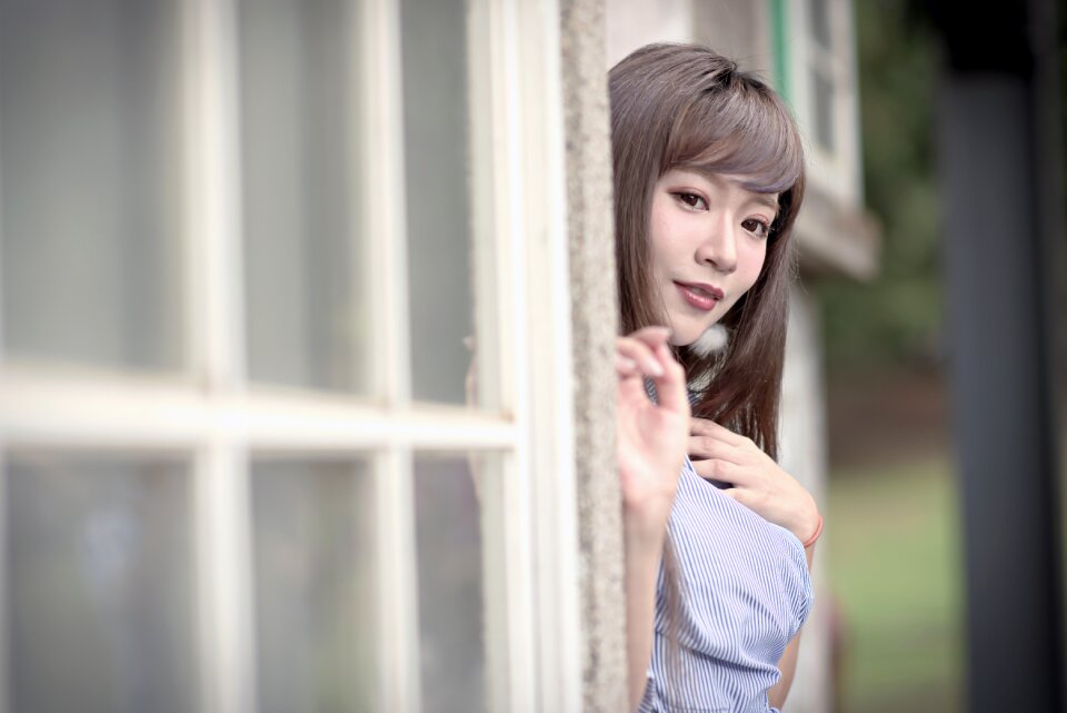 Woman girl portrait