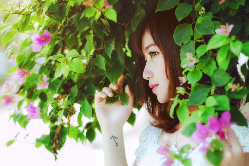 Woman girl portrait