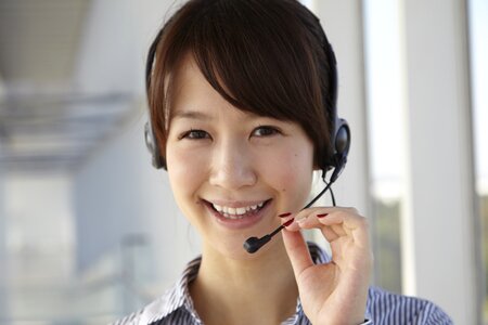 Customer service woman