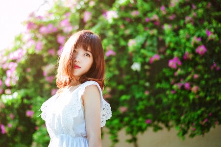 Woman girl portrait