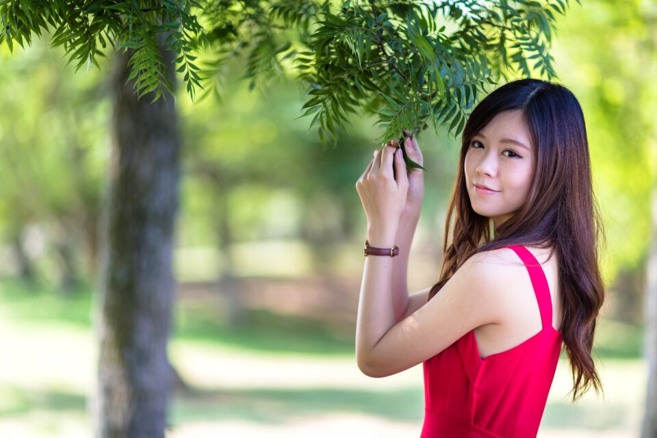 Woman girl portrait