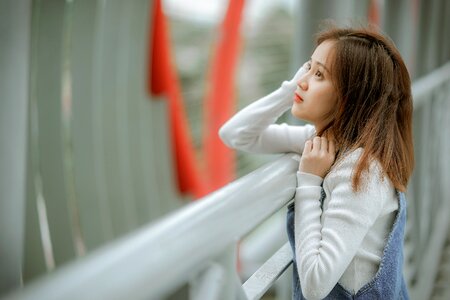 Woman girl portrait