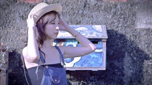 Woman girl portrait