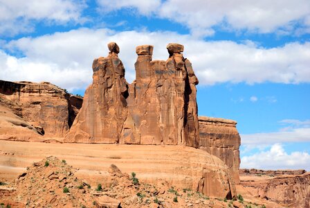 Arches national park three sisters photo