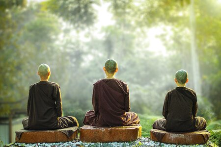 Buddhism meditation monk photo