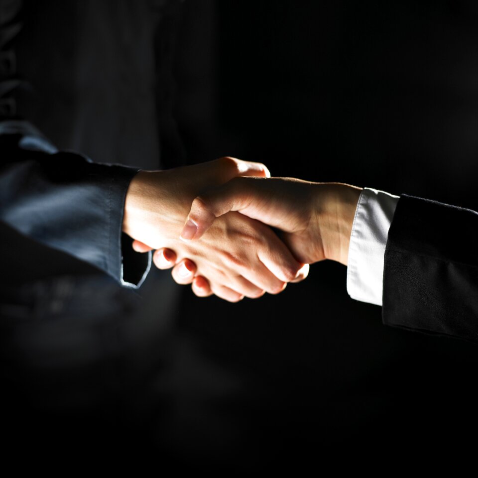 Business handshake