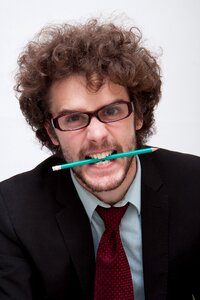Business man pencil