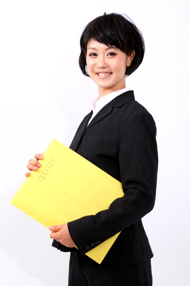 Business woman envelope