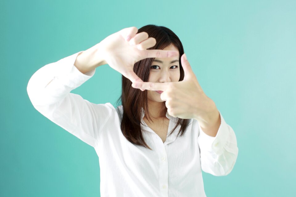Business woman frame