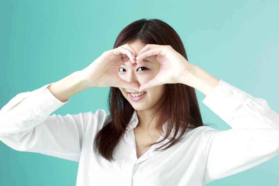 Business woman heart