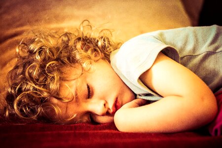 Child boy sleep