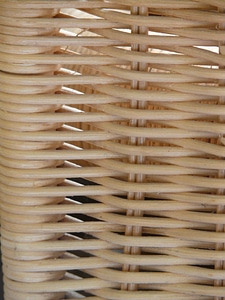 Basket woven hand labor photo