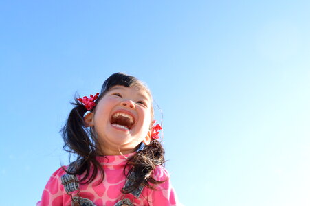 Child girl laugh photo