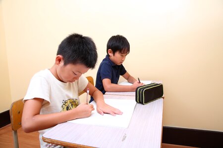 Children study