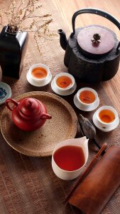 Chinese tea pot photo
