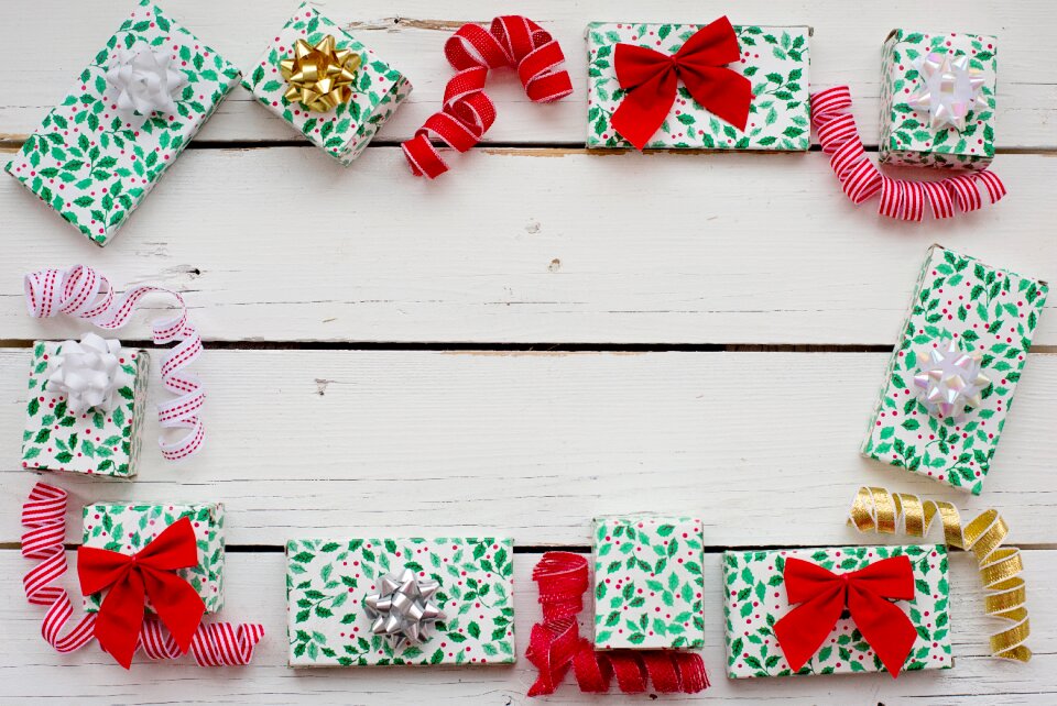 Christmas gift frame