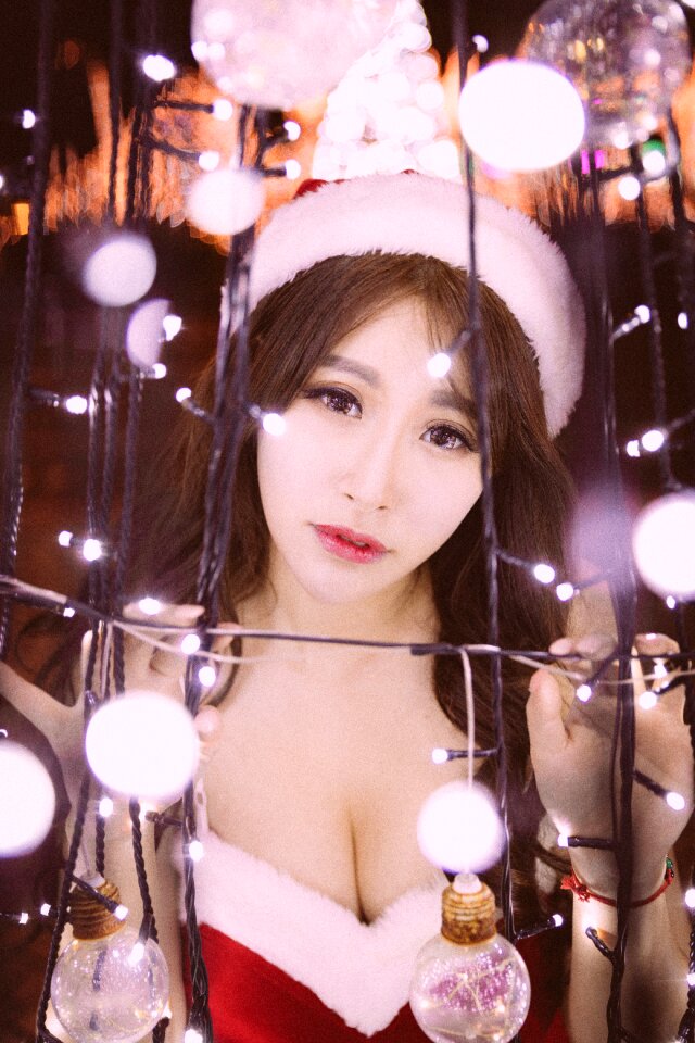 Christmas woman girl