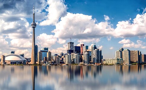 Cn tower cityscape tront