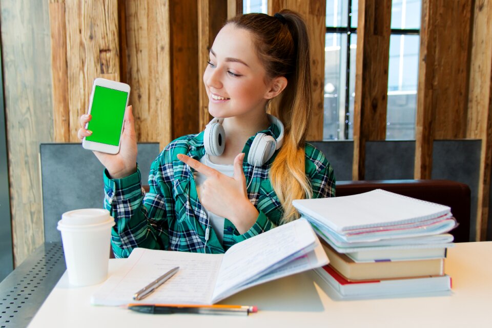 College student girl photo