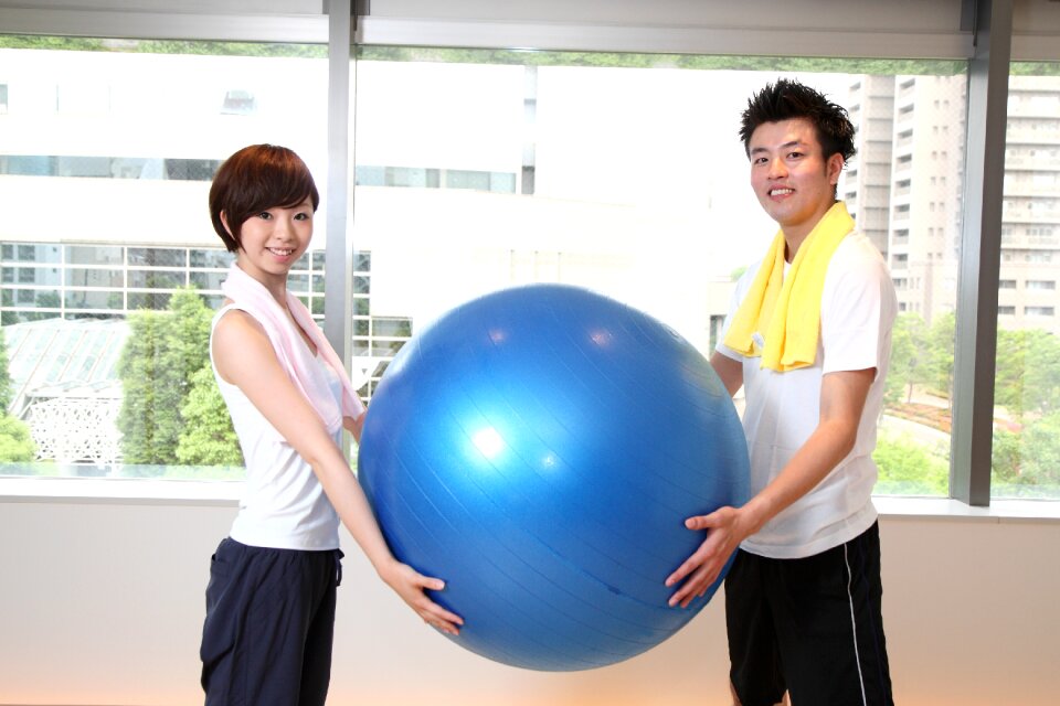 Couple excercise ball