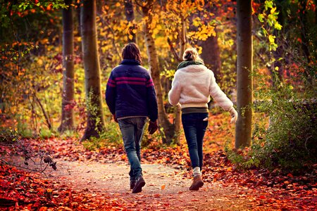 Couple walking photo