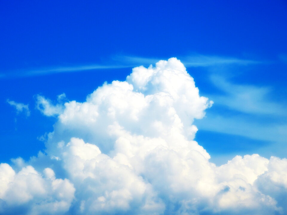 Cumulonimbus cloud sky