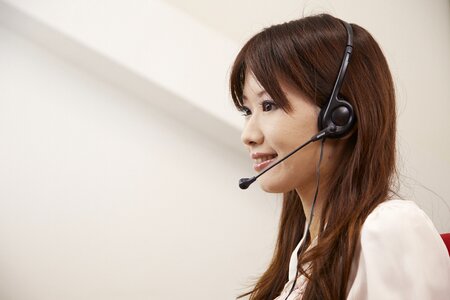 Customer service woman