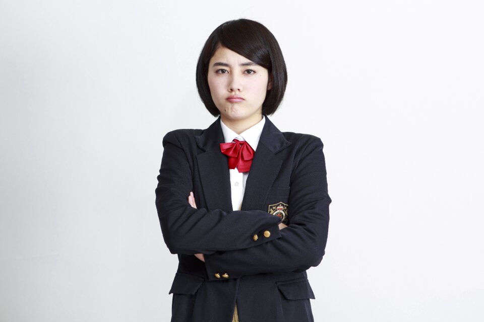 Female student angry