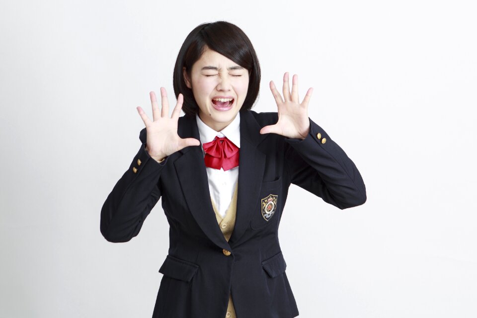 Female student scream