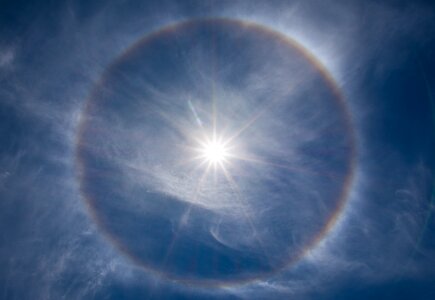 Halo atmospheric optics