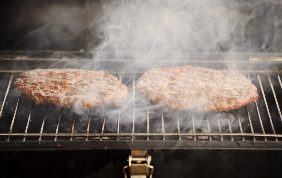 Hamburger cooking food