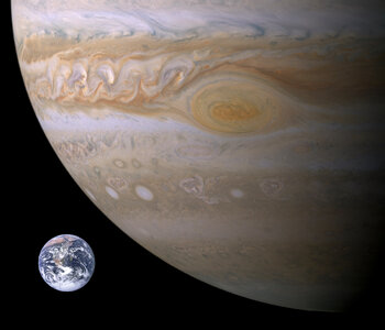 Jupiter earth planet