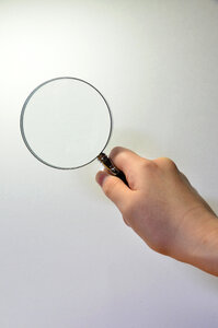Magnifying glass photo