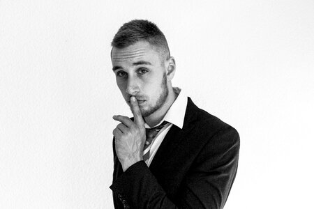 Man portrait secret
