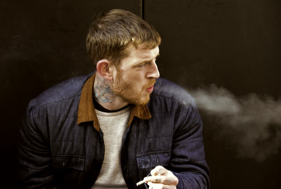 Man portrait smoking