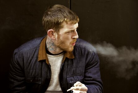 Man portrait smoking