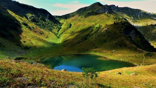 Mountains lake landscape