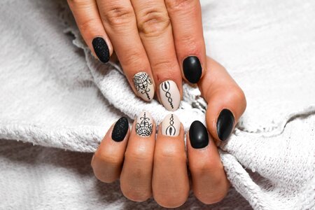 Nail art hands