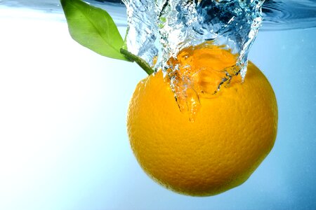 Orange fuits water