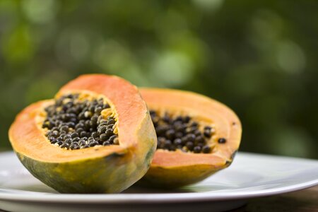 Papaya fruits food
