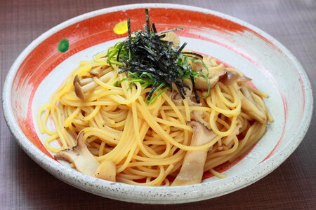 Pasta mushroom food