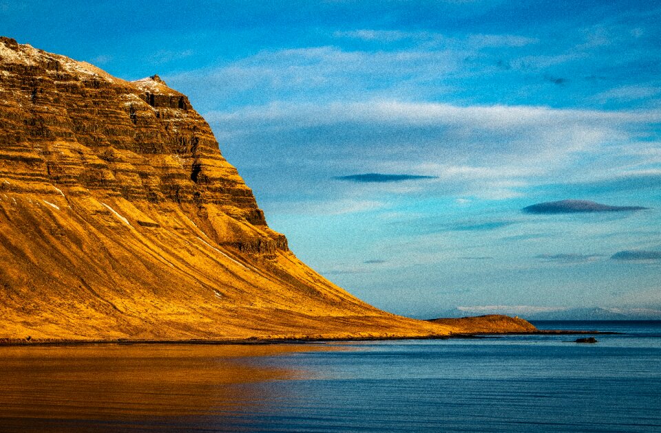 Sea cliff coast photo