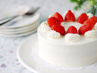 Strawberry shortcake dessert photo