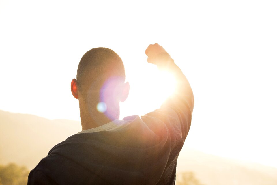 Sunshine man fist pump