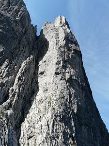 Rock steep high photo