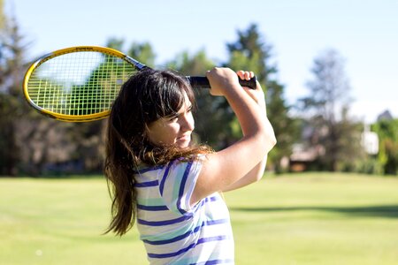 Tennis player sports girl
