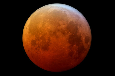 Total lunar eclipse photo