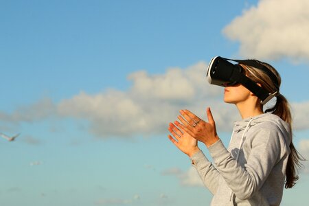 Virtual reality headset photo